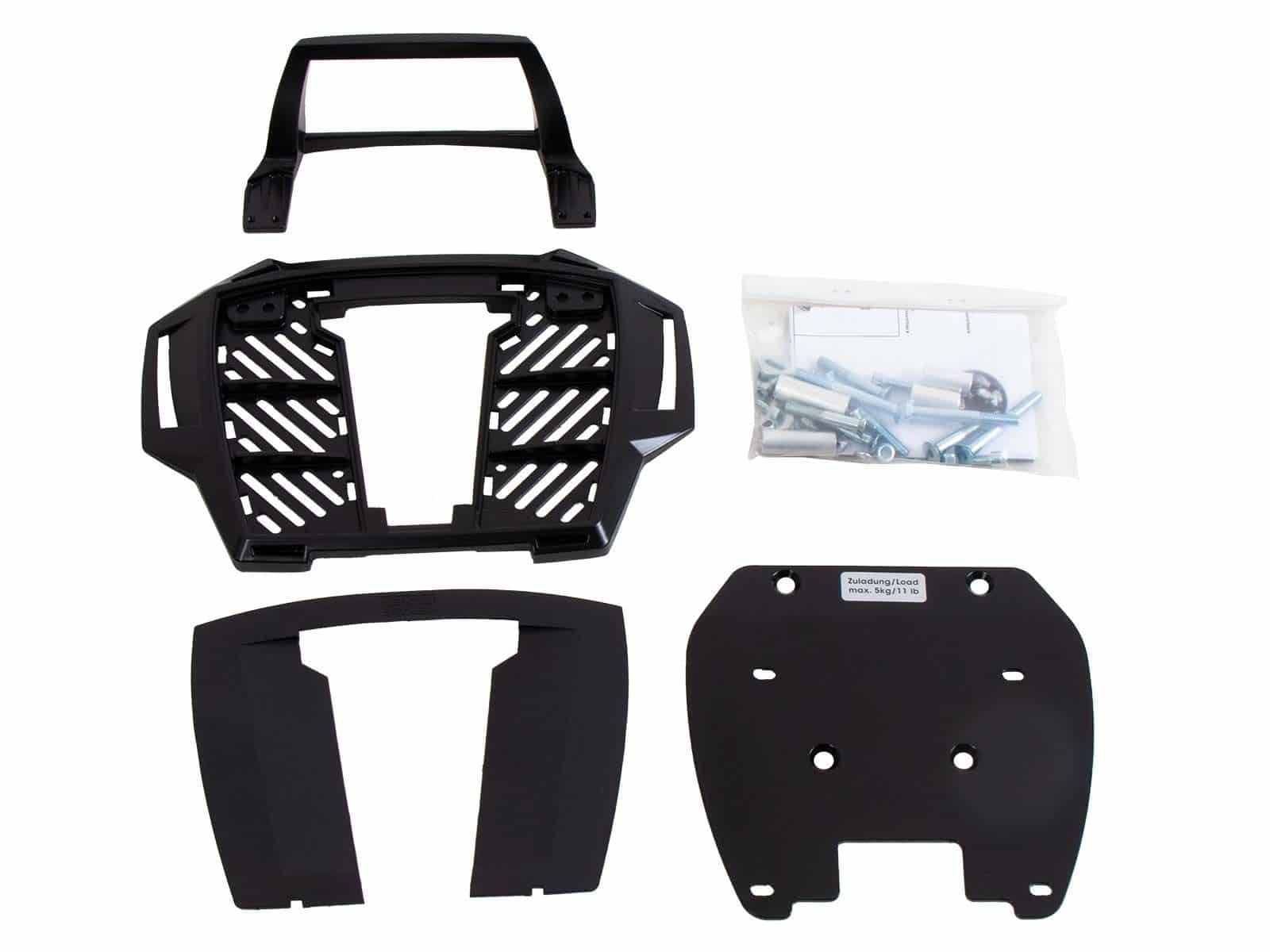 Aluminium topkoffer zwart voor BMW BMW F 650 GS Twin /F 700 GS Hepco & Becker