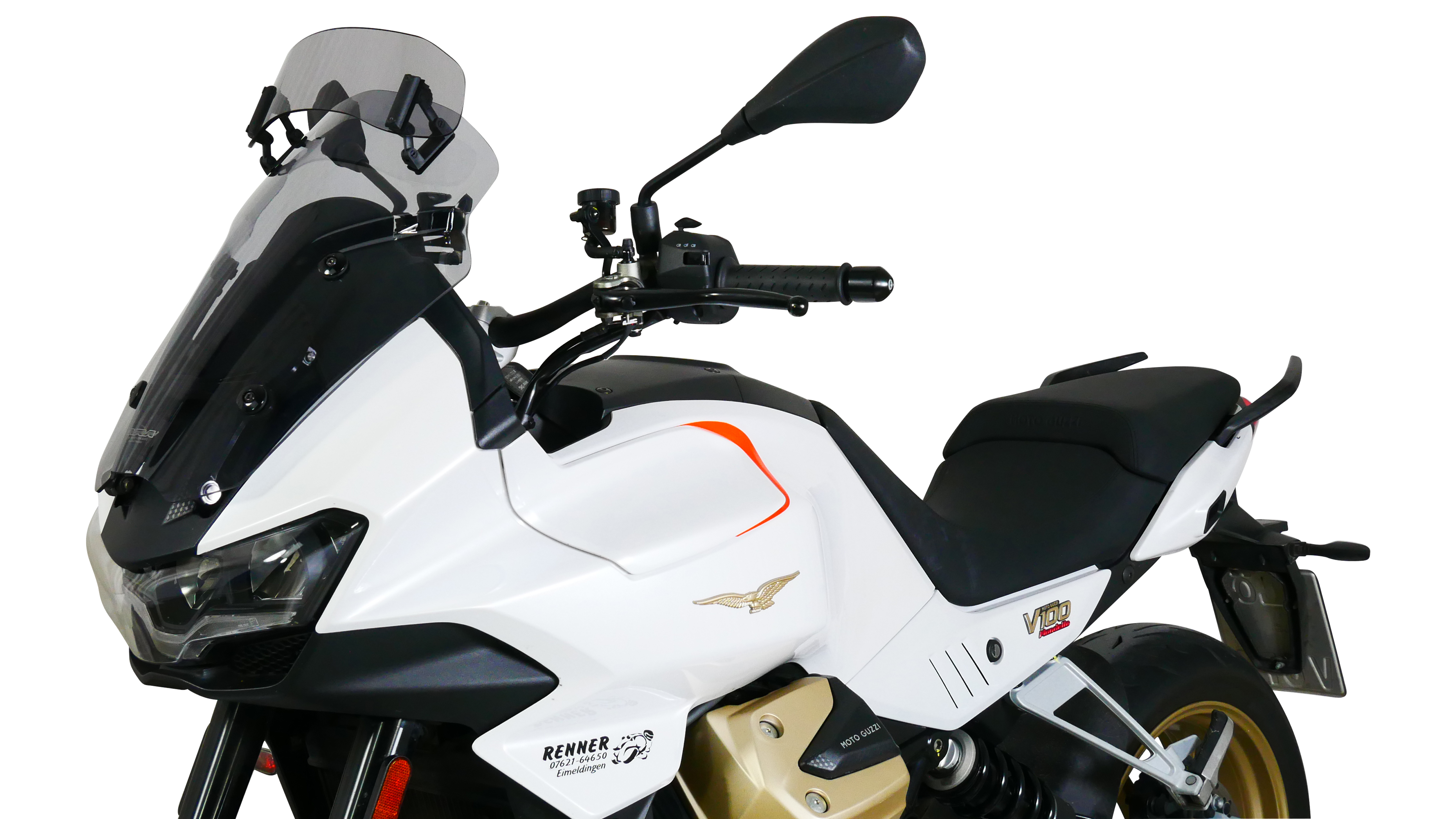 Windscherm Touring Vario MRA  "VTM" voor Moto Guzzi V100 Mandello