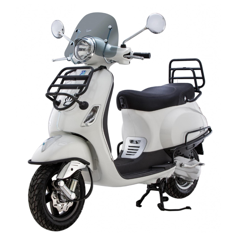 Crashbar zijafdekking voor Vespa LX/LXV/S 50-150cc, zwart