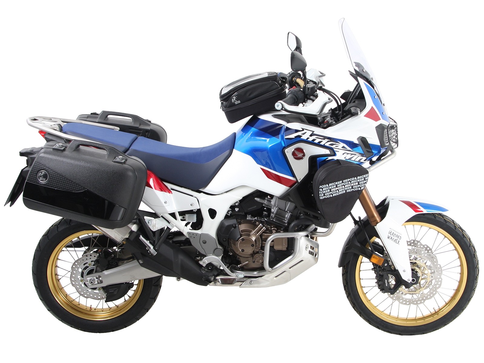 Zijkofferdrager vast zwart voor Honda CRF 1000 Africa Twin (18-19) Hepco & Becker