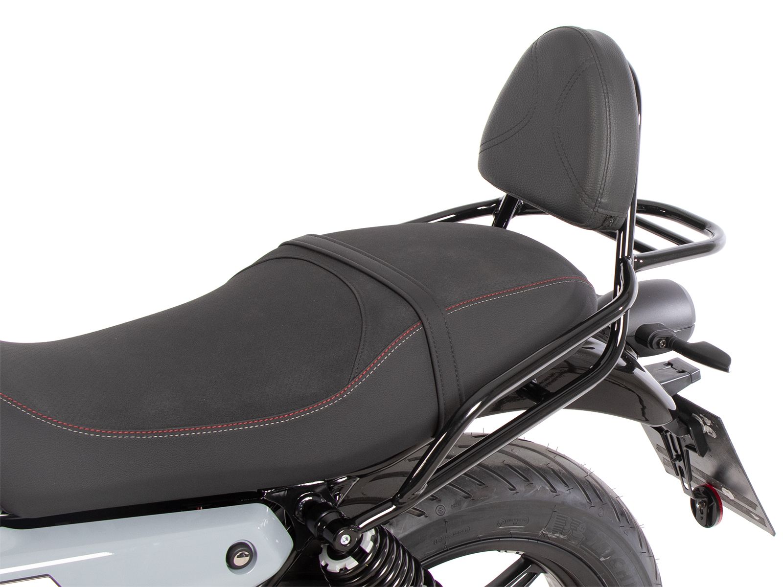 Sissybar met bagagerek zwart voor Moto Guzzi V7 850 Sport (25-) Hepco & Becker