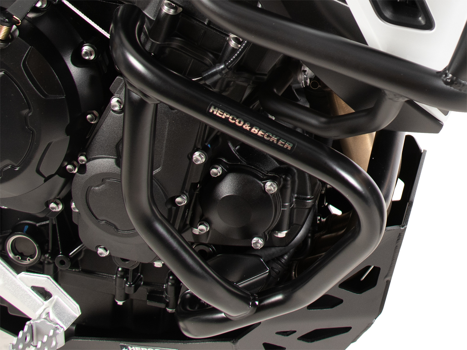 Motorbeschermer zwart voor Triumph Tiger 900 Rally Pro (24-) Hepco & Becker