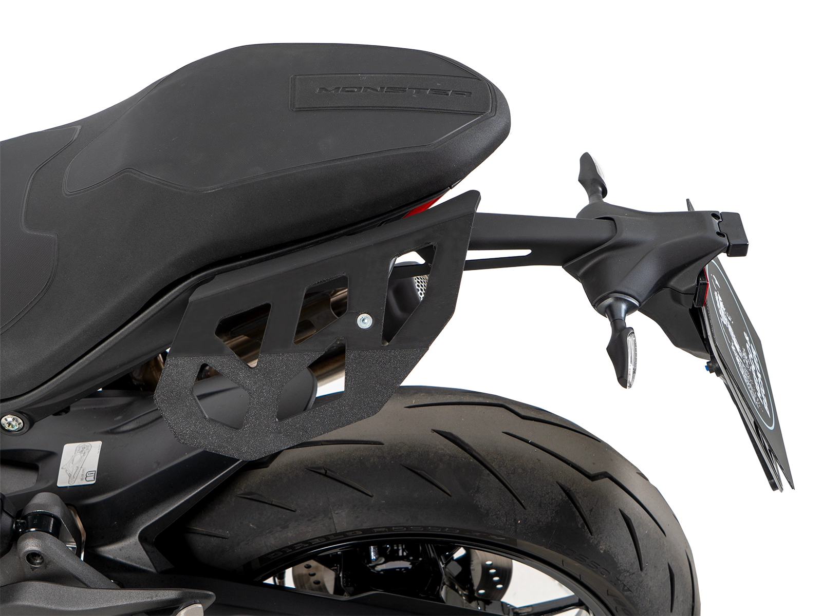Afstandhouder Luggage Guard zwart voor Ducati Monster 890 / + (26-) Hepco & Becker