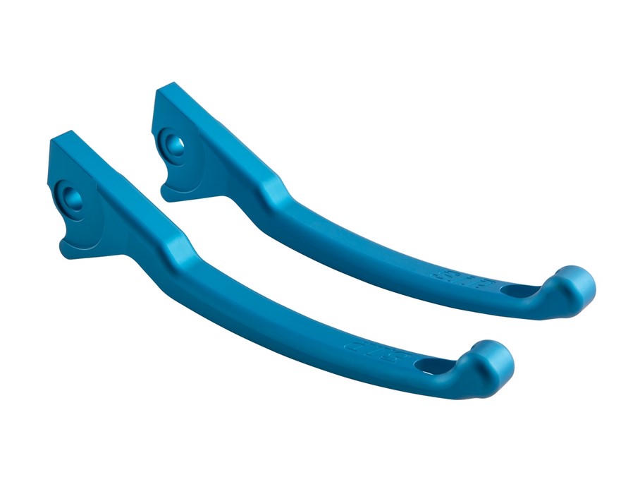 Sport hendelset rem voor Vespa, rechts en links, blauw mat