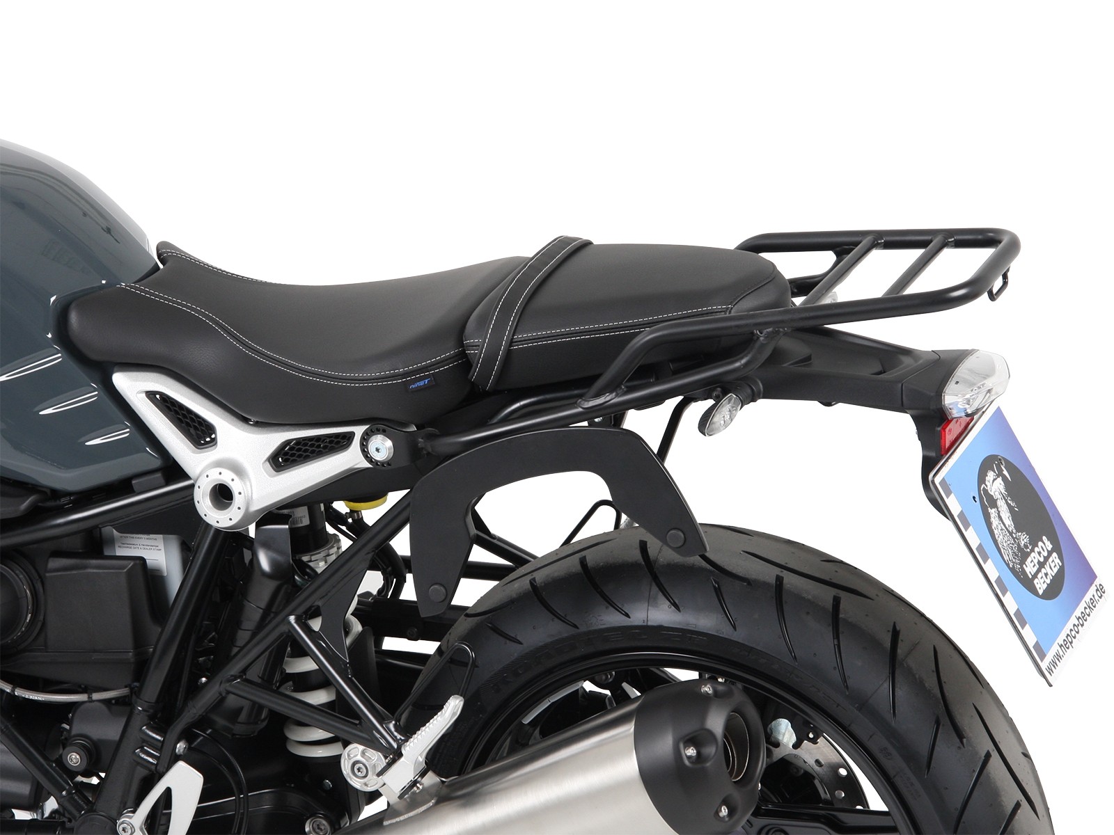 C-Bow zijdrager zwart voor BMW R nineT Pure (17-23) Hepco & Becker