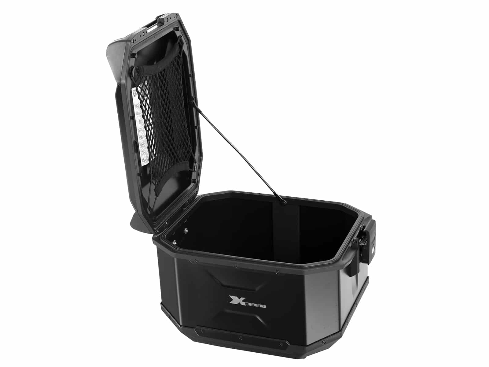 Xceed aluminium topkoffer 45 liter zwart