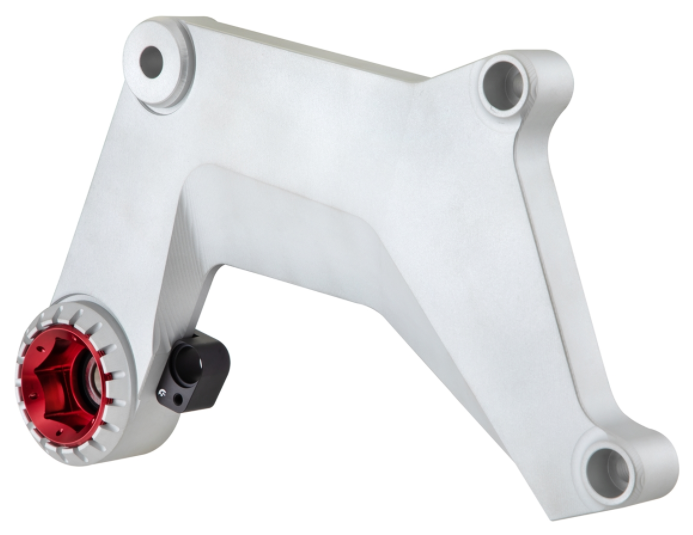 Zwenkarm voor race-uitlaat, achteraan voor Vespa GTS/GTS Super/GTV 125-300cc met ABS, zilver