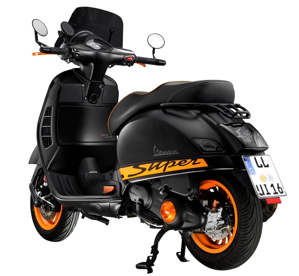 Deksel vario voor Vespa, mat oranje