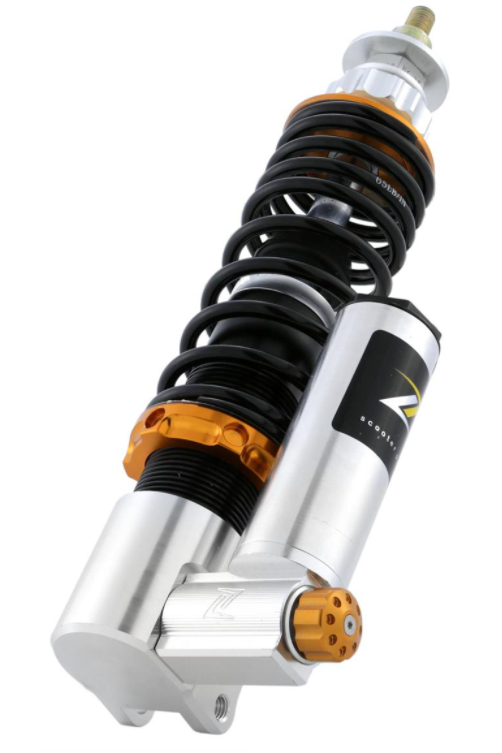 Schokbreker voorzijde voor Vespa GTS/GTS Super/GTV/GT 60/GT/GT L, zilver/oranje