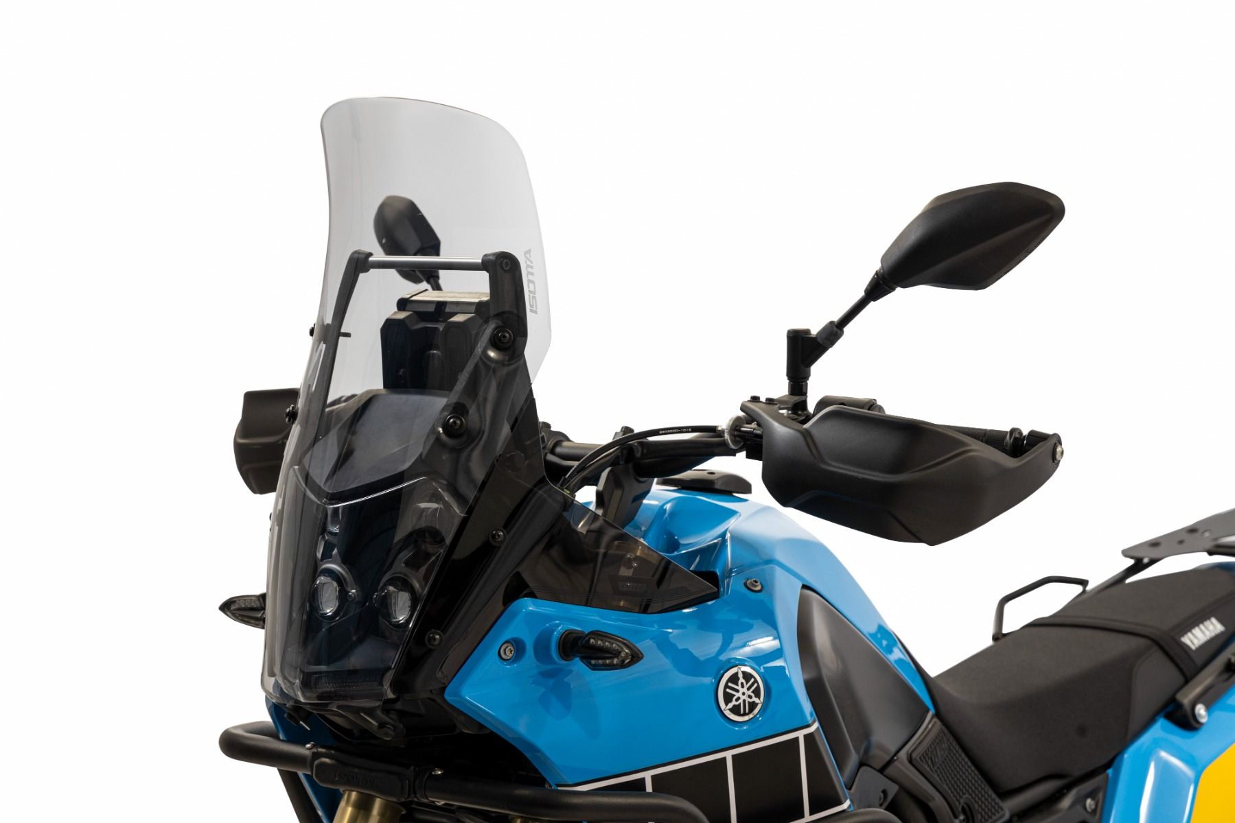 Rally windscherm smoke clear met koplampbescherming voor Yamaha Ténéré 700 (19-24)