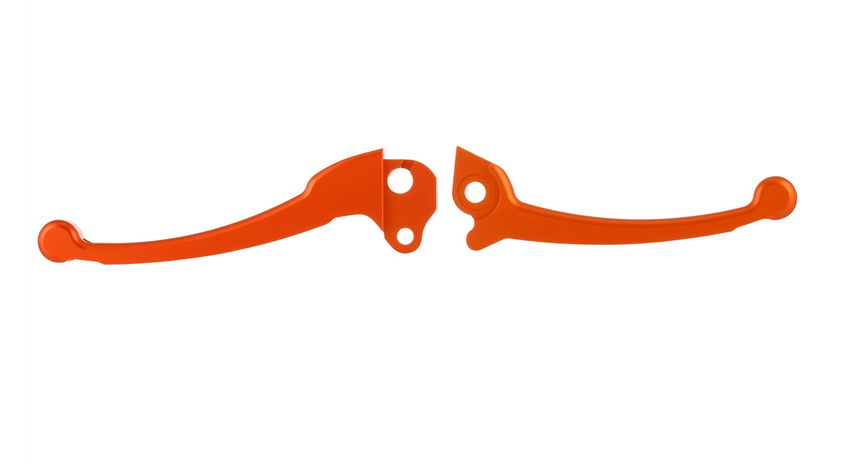 Sport hendelset koppeling/rem voor Vespa PX 125-200ccm, HBZ Grimeca, rechts/links, oranje mat