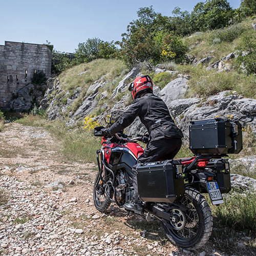Givi aluminium zijkofferset Trekker Outback 48L zwart Monokey