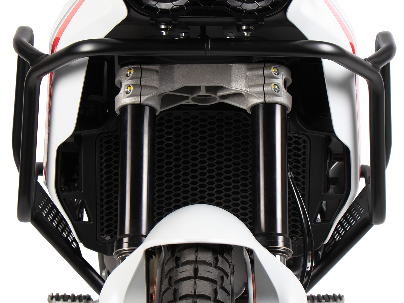 Tankbeschermer zwart voor Ducati DesertX (22-) Hepco & Becker