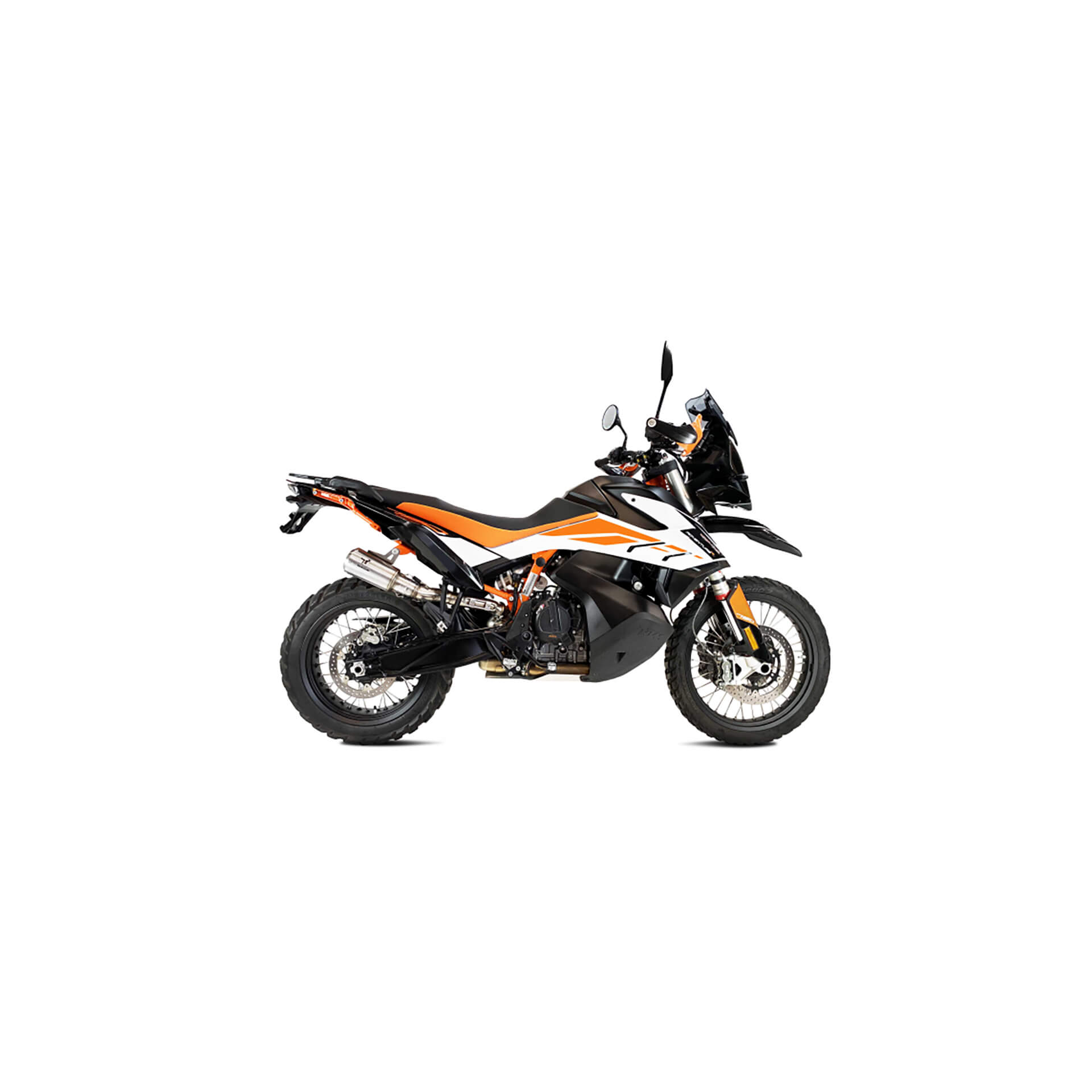 IXRACE MK2 achterdemper KTM 790 /890 Adventure, roestvrij staal, E-keur, Euro4+5