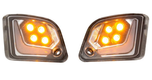 Richtingaanwijzerset voor & achter voor Vespa GTS/GTS Super/GTV 125-300cc ('14-), duidelijk