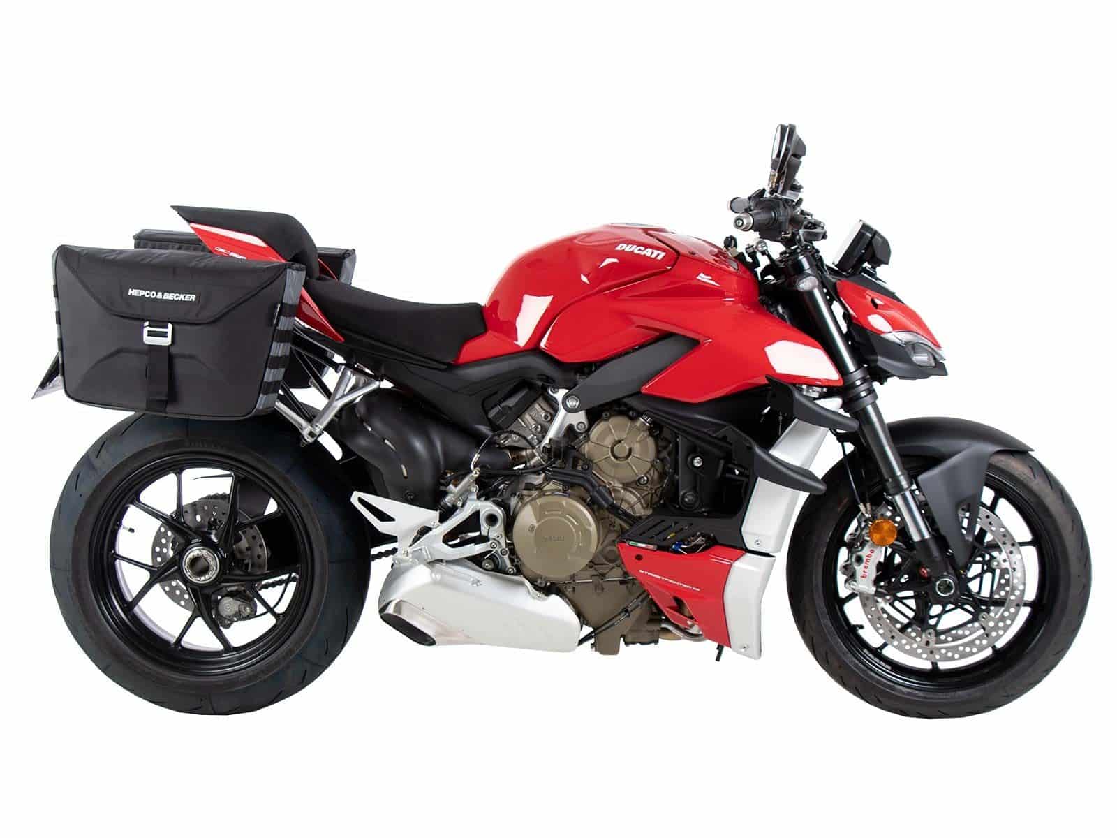 C-Bow zijdrager zwart voor Ducati Streetfighter V4 /S (20-24) Hepco & Becker