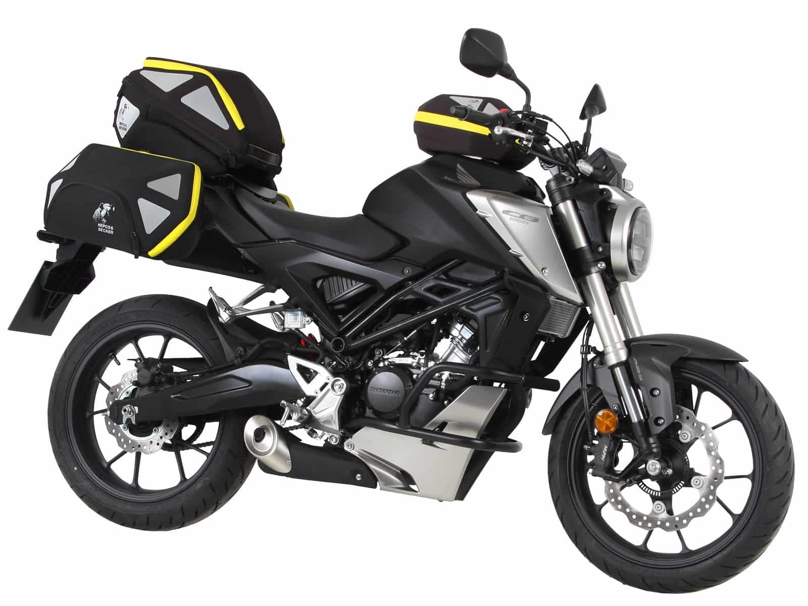 C-Bow zijdrager zwart voor Honda CB 125 R (18-24) Hepco & Becker