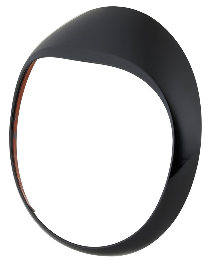 Lamp ring voor Vespa GTS/GTS Super/GT/GT L 125-300cc, glanzend zwart