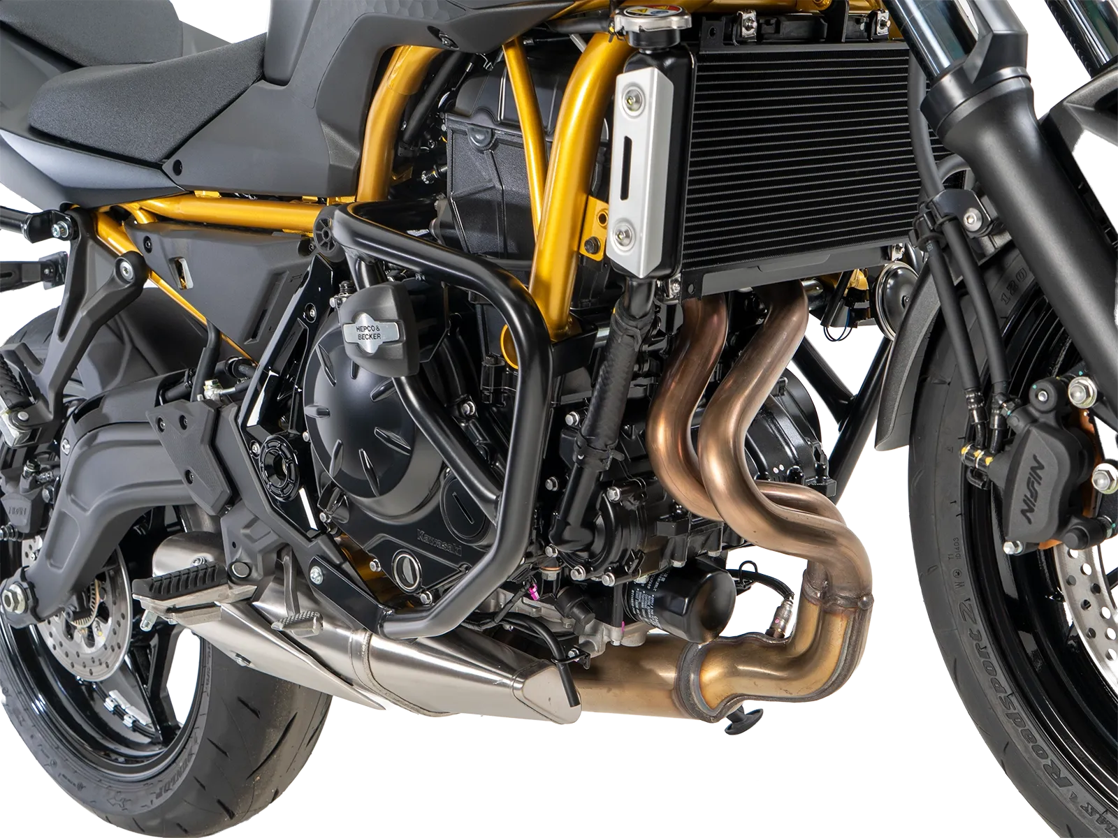Motorbeschermer zwart voor Kawasaki Z 650 S (26-) Hepco & Becker