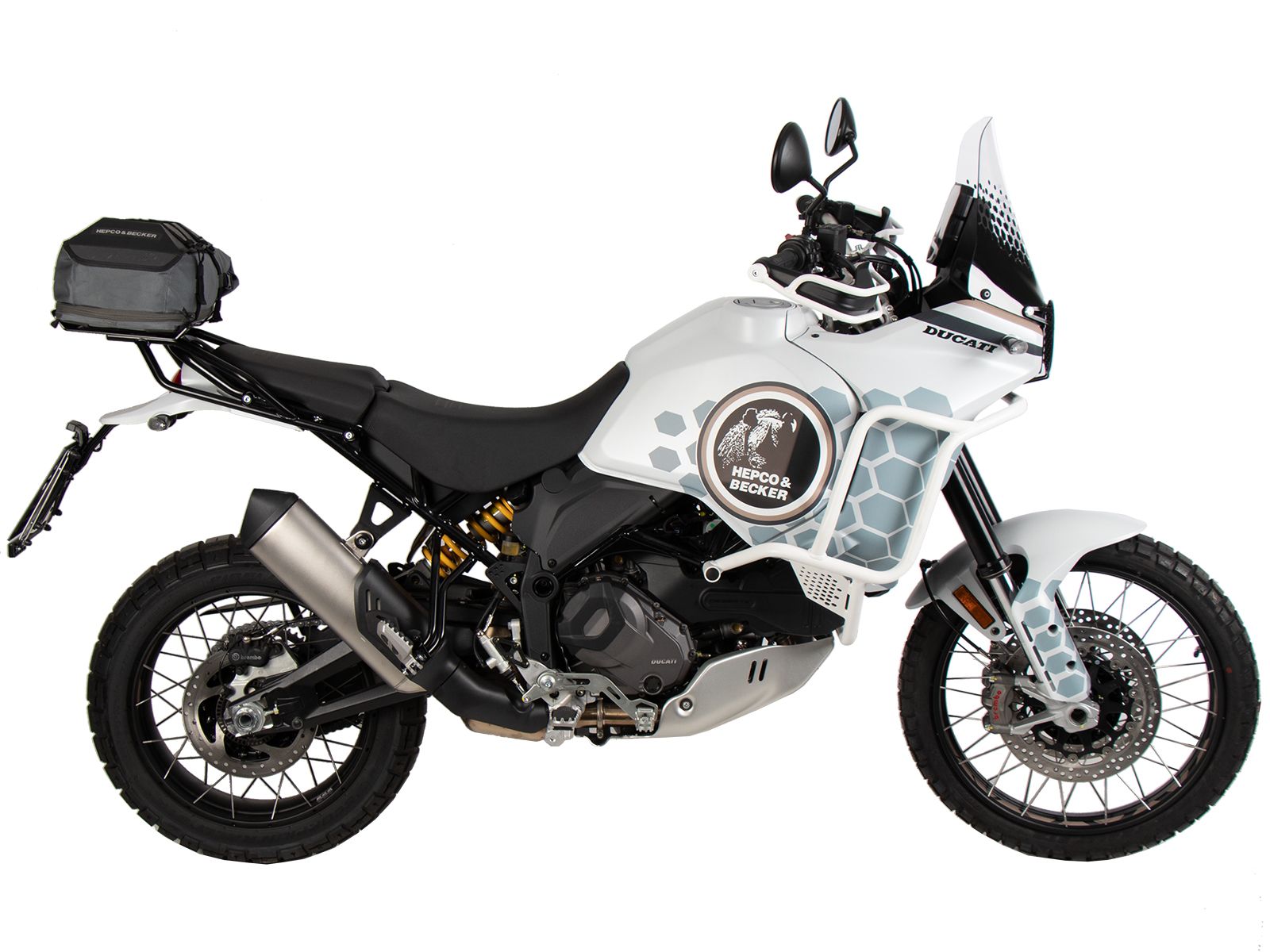 Bagagerekverlenging zwart voor Ducati DesertX (22-)