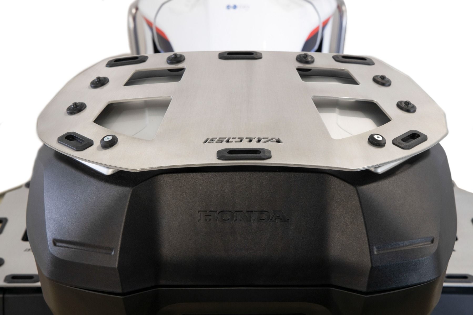 Bagagerek voor topkoffer Honda XL 750 Transalp /NT 1100 /ADV 750 /NC 750 X, aluminium, geborsteld en gepolijst