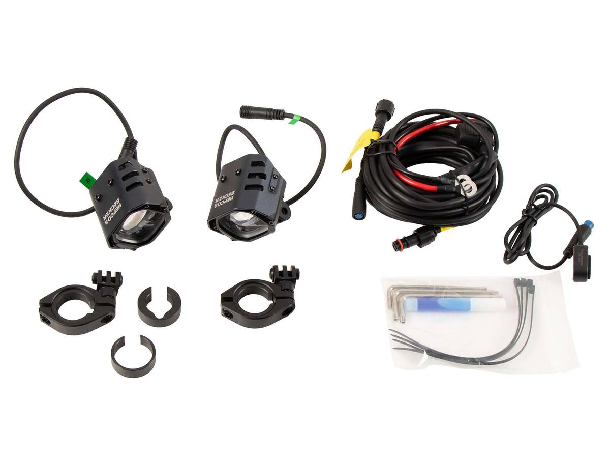 LED-hulpkoplamp Nova incl. universele bevestiging voor buis Ø18-25mm Hepco & Becker