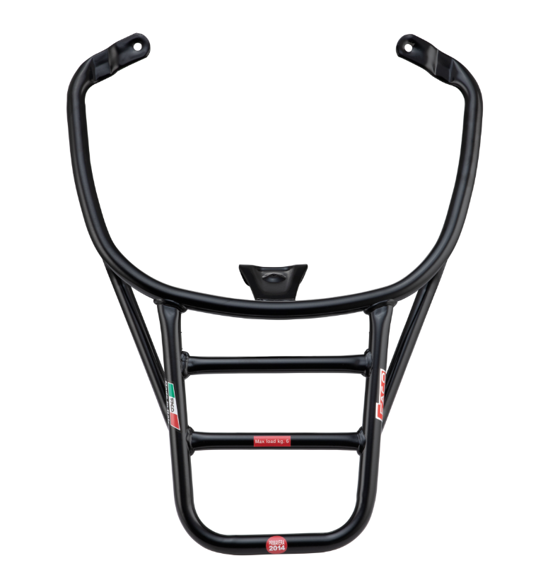 Bagagerek achteraan voor Vespa Primavera /Sprint /Elettrica 50-150ccm, zwart