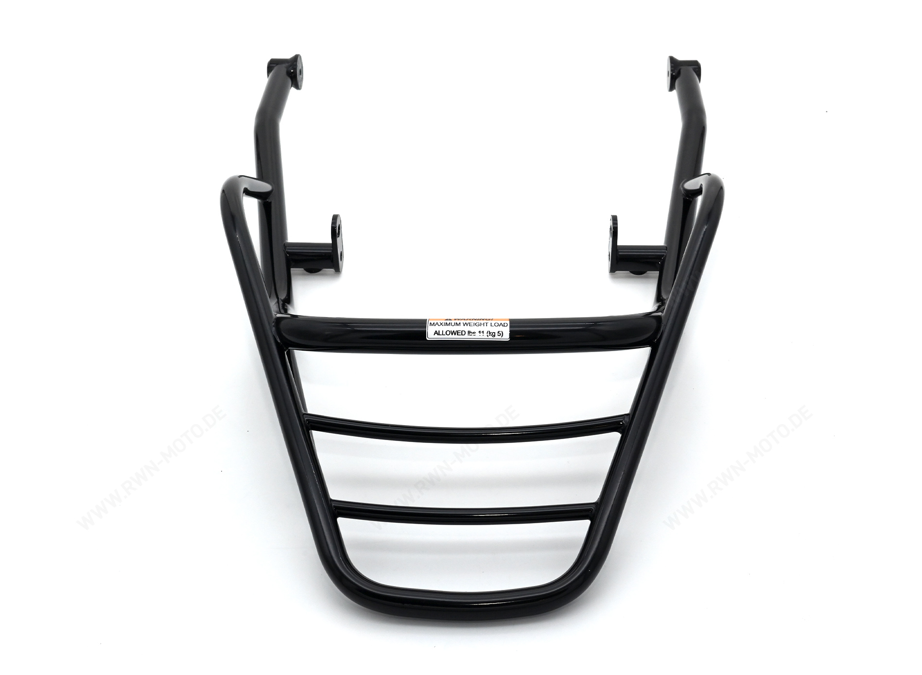 Bagagedrager, achteraan, zwart, stijf voor Moto Guzzi V7 850 2021-