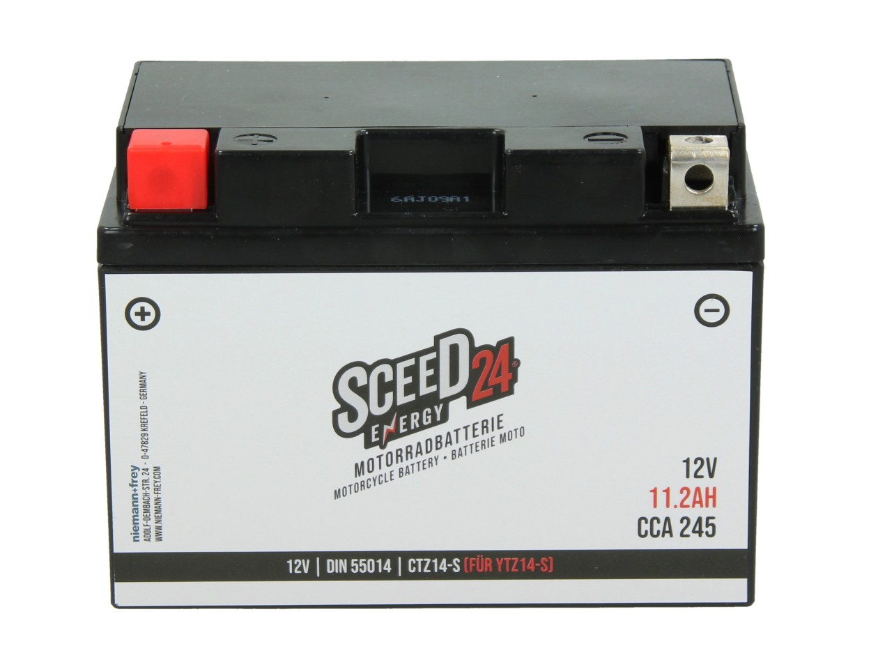 Sceed24-accu 12 V, 11 A, gel / SLA