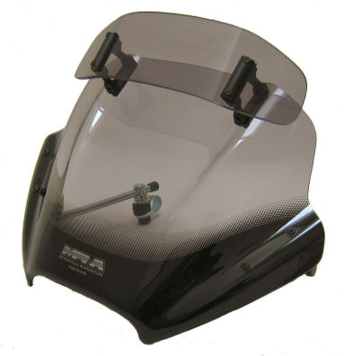 MRA VarioTouringScreen voor NakedBike "VTNB" zwart APRILIA SHIVER 750 RA