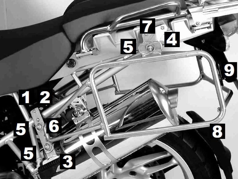 Zijkofferhouder Lock-it zwart voor BMW R 1200 GS Adventure (06-13) Hepco & Becker