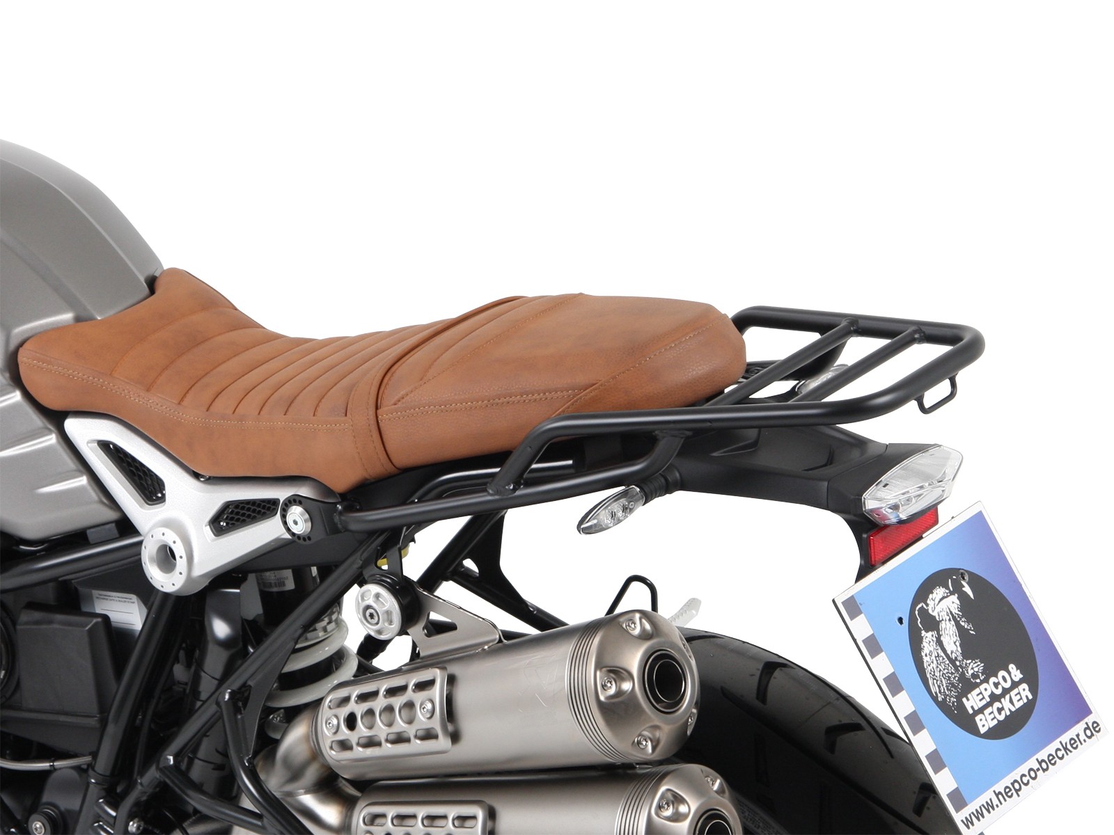 Buisvormig bagagerek zwart voor BMW R nineT Racer (17-20) Hepco & Becker