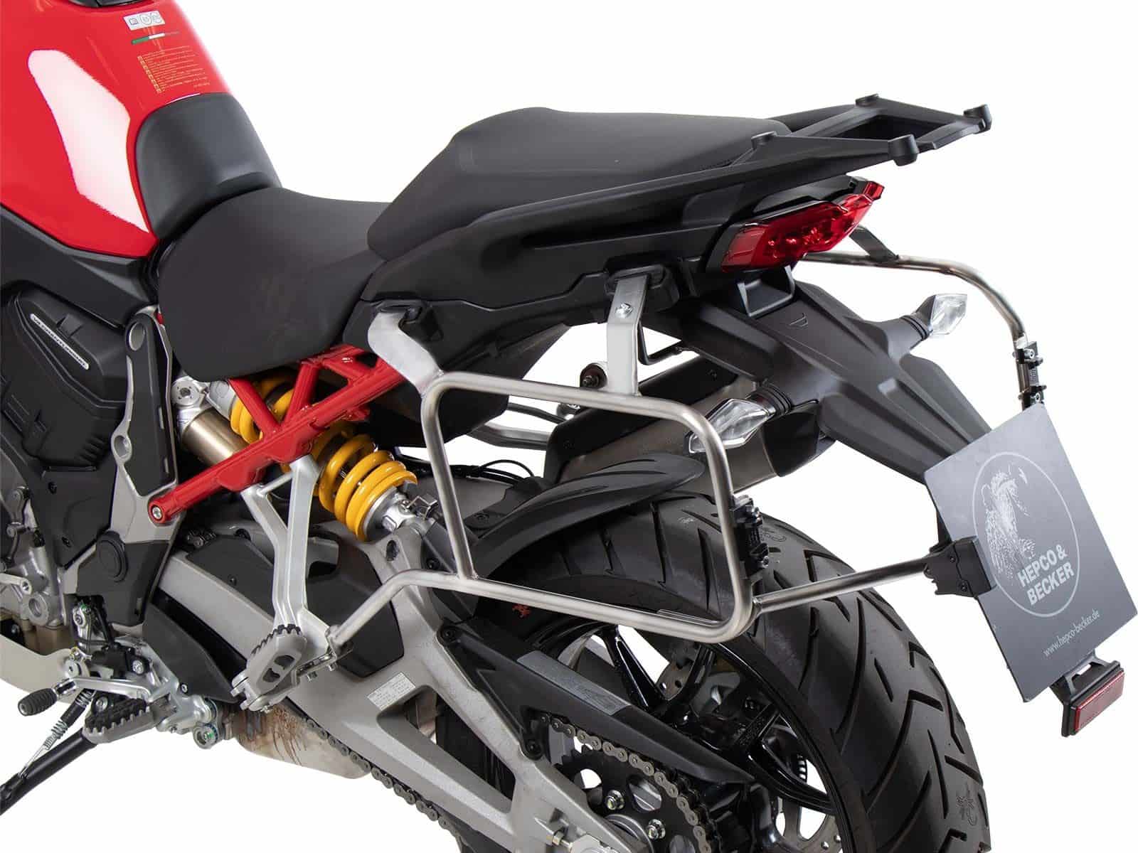 Uitsparing zijkoffer roestvrij staal voor Ducati Multistrada V4 /S /Pikes Peak /Rally /RS (25-)