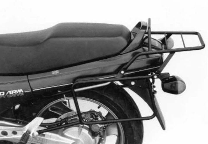 Buisvormige bagagedrager topkoffer en zijkoffer zwart voor Honda NTV 650 (88-98)