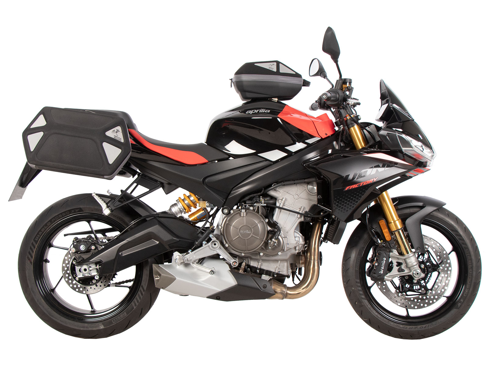 C-Bow zijdrager zwart voor Aprilia Tuono 660 Factory (2022-) Hepco & Becker