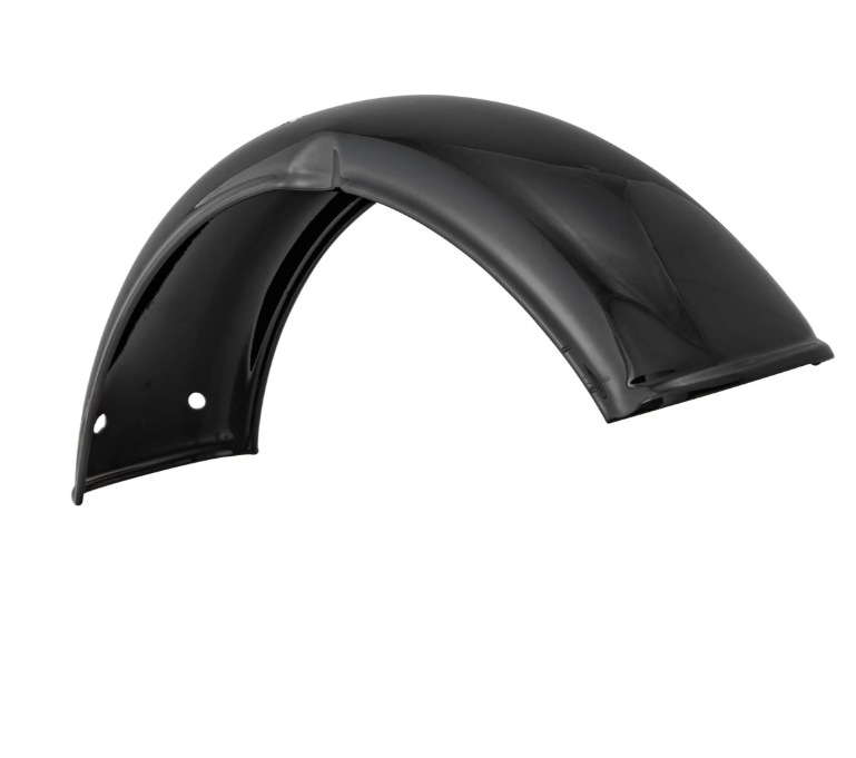 Spatbord 2.0 Garelli zonder beugel voor Vespa PX 80-200cc, metaal zwart glanzend