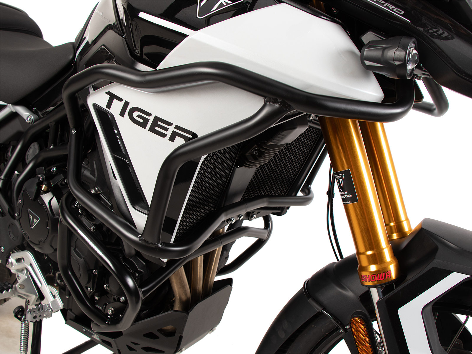 Tankbeschermbeugel "Solid" zwart voor Triumph Tiger 900 GT / Pro (24-) Hepco & Becker