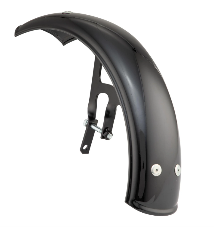 Spatbord Garelli voor Vespa PX 80-200ccm, metaal, glanzend zwart