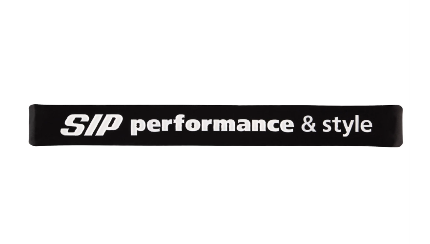 Rubberen band "SIP performance & style" voor spatbordnippel, zwart