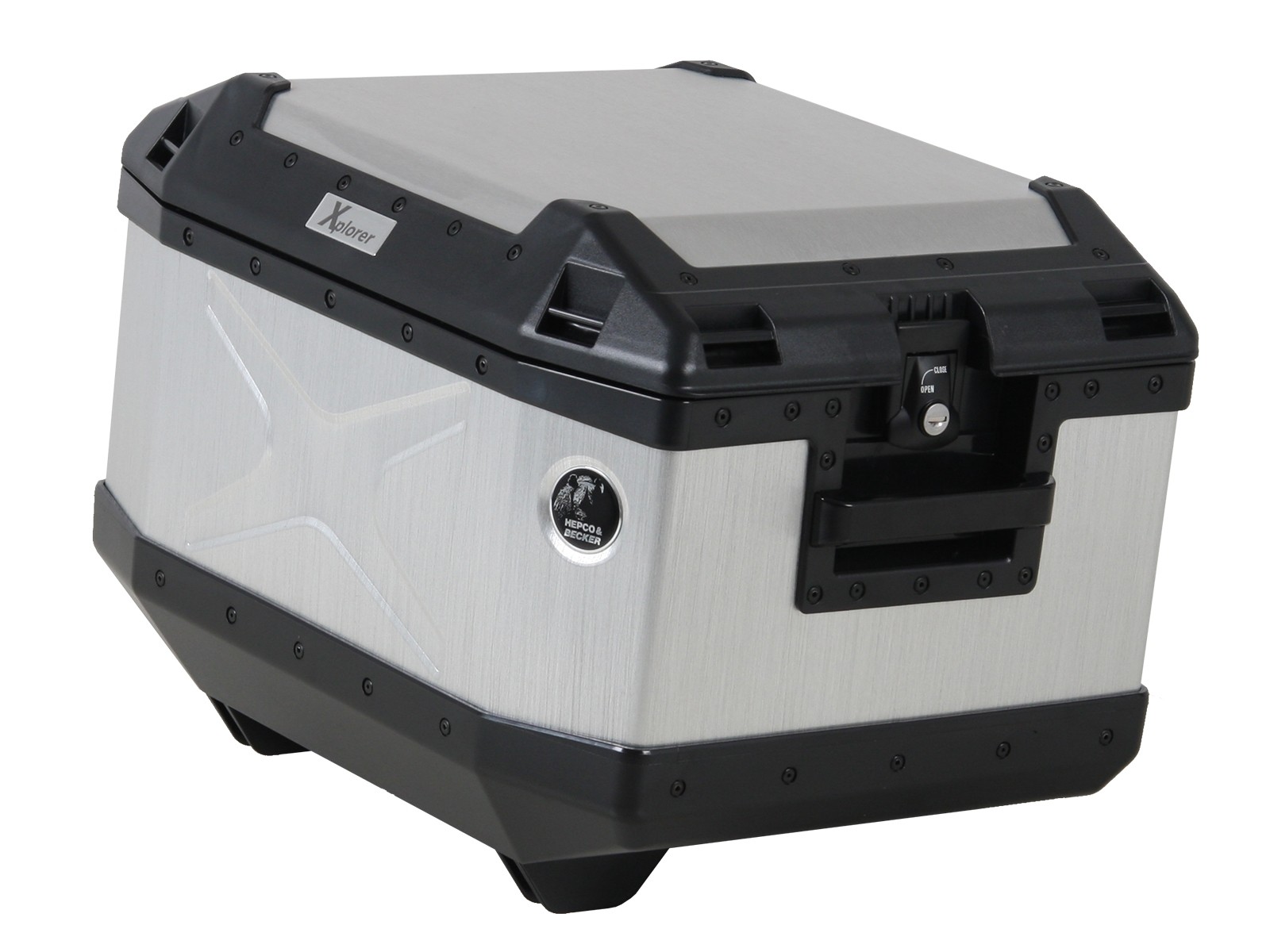 Topkoffer Alu Xplorer 45 zilver Hepco & Becker
