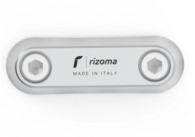Afdekdraad RIZOMA passagiersbeugel voor Vespa GTS/GTS Super/GTV/Primavera, zilver