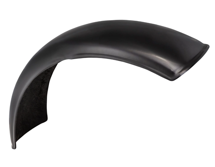 Spatbord Garelli EVO II zonder beugel, universeel voor Vespa PX 80-200cc, GFK, zwart