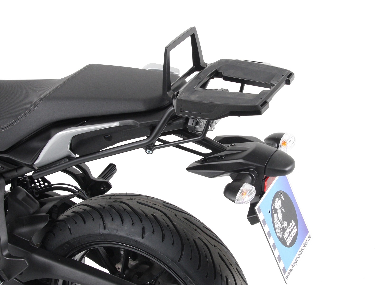 Alurack topkofferdrager zwart voor Yamaha Tracer 700 / GT (Bj.16-) Hepco & Becker