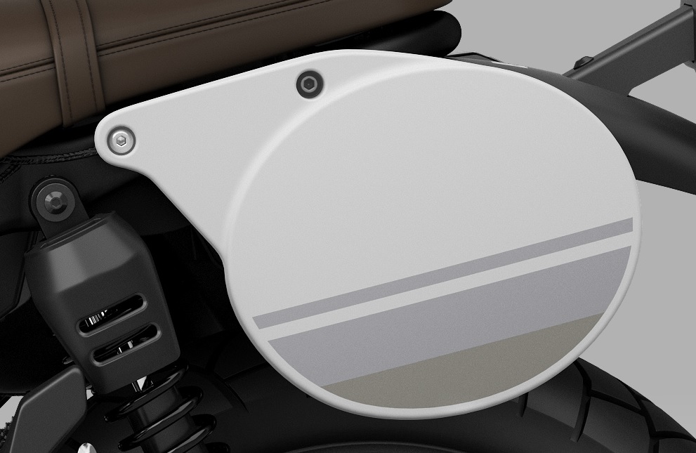 Sierstrip nummerplaat voor Honda CL 500 Scrambler (23-) Origineel
