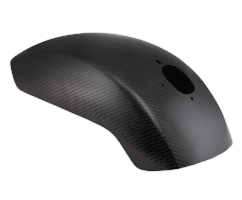 Spatbord EVO II voor Vespa PX 80-200ccm, klein, carbon, transparant