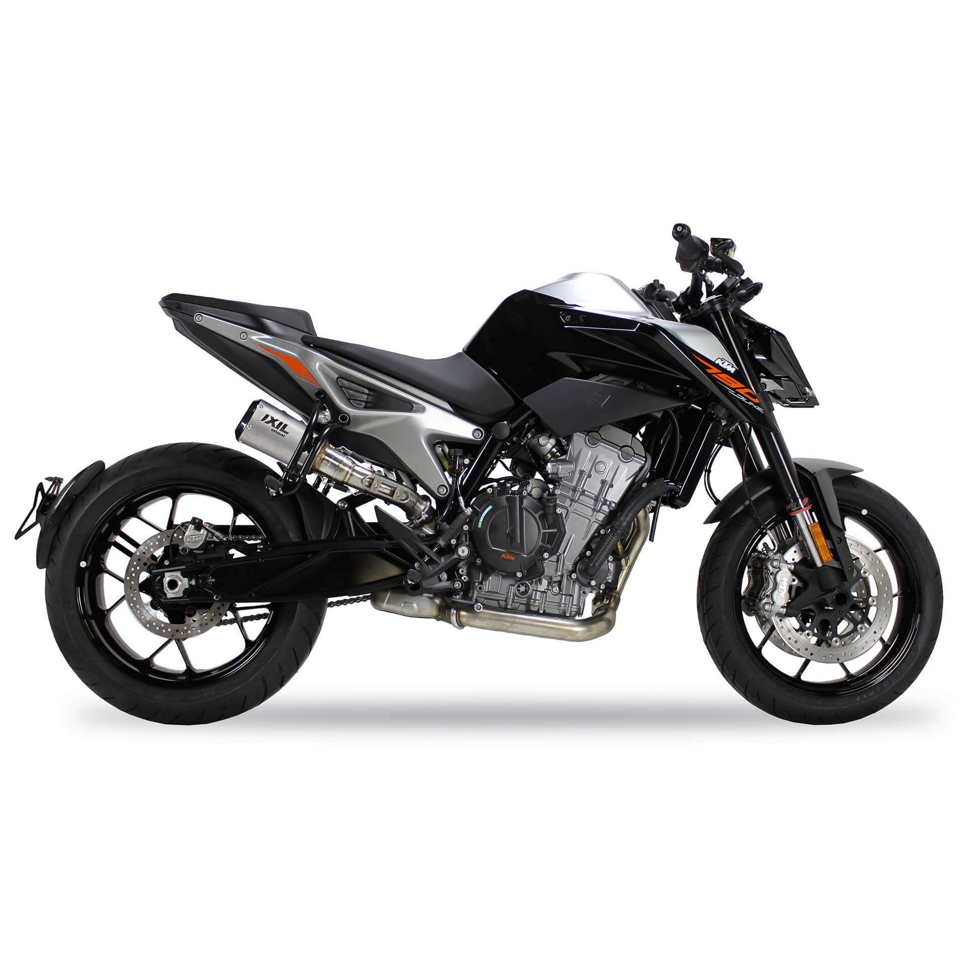 IXIL RB achterdemper KTM 790 Duke /Duke 890, roestvrij staal, E-keur, Euro4+5