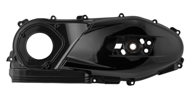 Vario afdekking voor Vespa GTS/GTS Super 125/150cc 4T LC iGet (Euro4), glanzend zwart