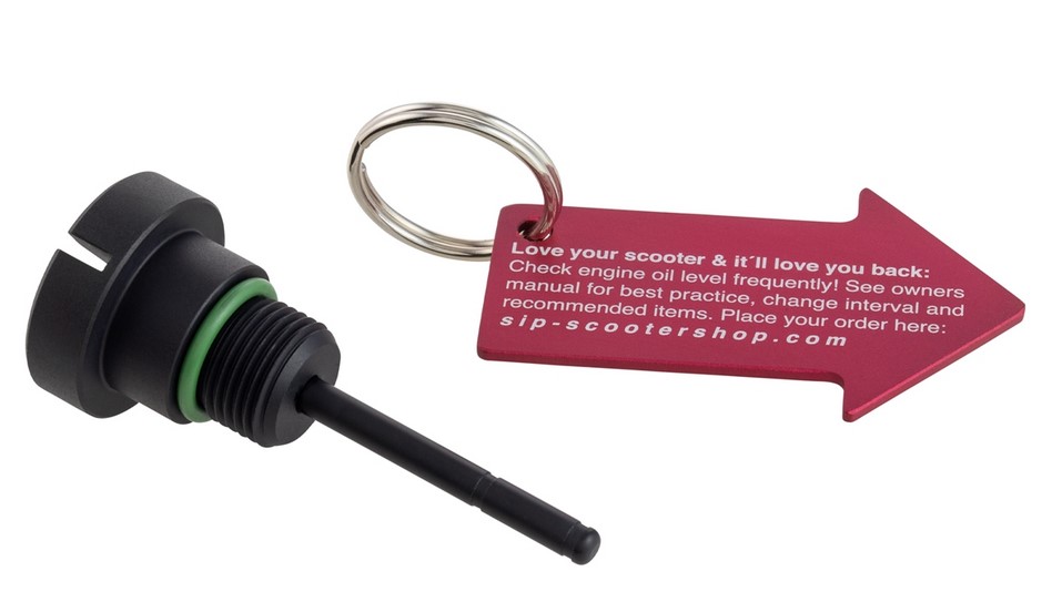 Olievulplug motorolie voor Vespa, mat zwart