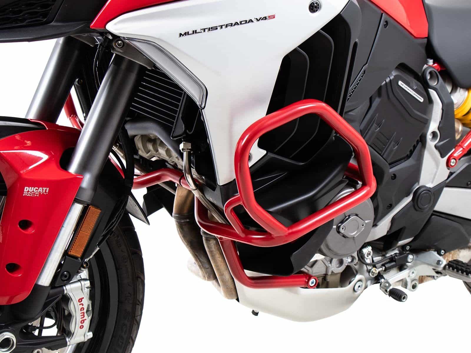 Motorbeschermer rood voor Ducati Multistrada V4 /S /Pikes Peak /Rally /RS (25-) Origineel
