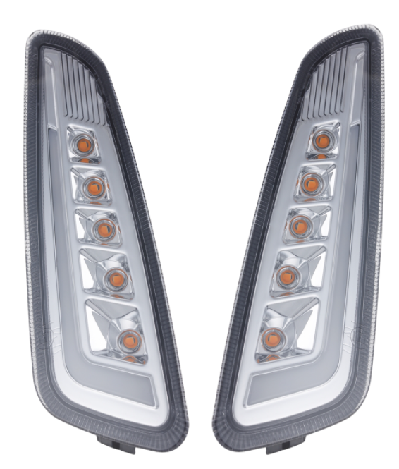 Richtingaanwijzerset voor & achter voor Vespa Primavera/Sprint 125-150cc 2T/4T AC, getint